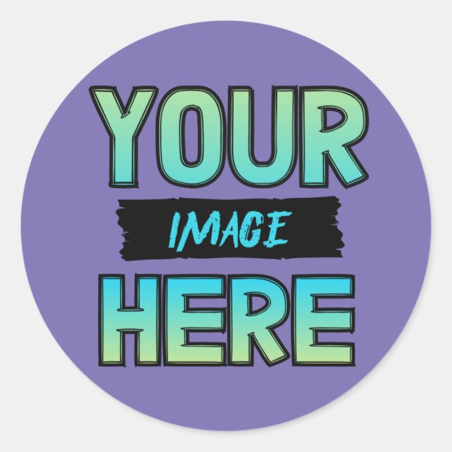 Pegatina Redonda Customize Your Own Classic Round Stickers ! (Anverso)