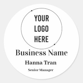 Pegatina Redonda Customized Business