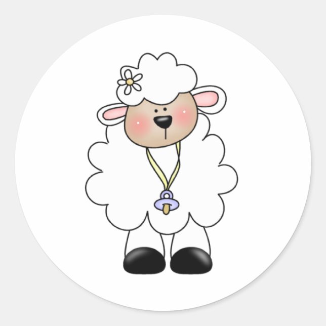 PEGATINA REDONDA CUSTOMLAMBBLUE (Anverso)