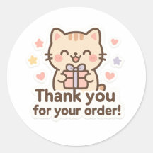 Cute Cat Gracias Sticker