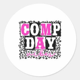 Pegatina Redonda Cute Comp Day Vibes Cheerading Cheerled Chepe