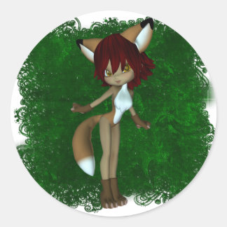 Pegatina Redonda Cute Critters 05