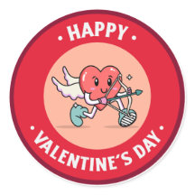 Cute Cupid Feliz Día de San Valentín Regalo Sobre