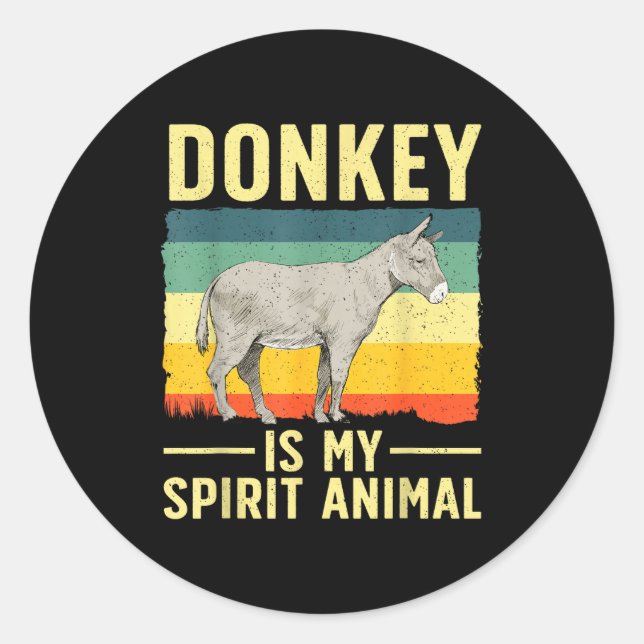 Pegatina Redonda Cute Design For Men Women Pet Animal Lovers  (Anverso)