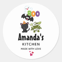 Cute gato, murciélago, cocina fantasma y momia