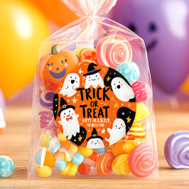Pegatina Redonda Cute Ghost Halloween
