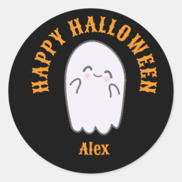 Pegatina Redonda Cute Ghost Halloween