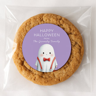 Pegatina Redonda Cute Ghost Halloween Favor