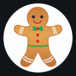 Pegatina Redonda Cute Gingerbread Man Christmas Sticker<br><div class="desc">NewParkLane - Pegatina de Navidad con un lindo y tradicional hombre de jengibre. Echa un vistazo a esta encantadora colección de Navidades de Gingerbread Man para encontrar artículos similares, como postales, sellos y más. ¿Tienes deseos de diseño personal específicos? ¿O desea este diseño en un producto que no está actualmente...</div>