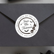 Cute gracioso Feliz Halloween Skeletats