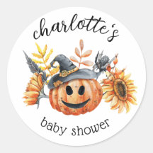 Cute Halloween otoño calabaza Baby Shower