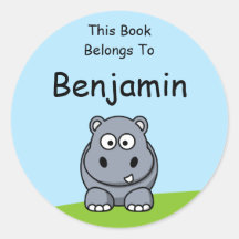 Cute Hippo Este Libro Pertenece A