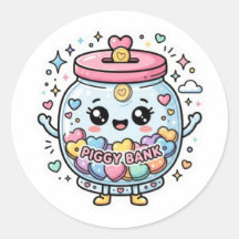 Cute Kawaii Alcancía Tarro de Caridad Corazón CoSt