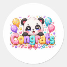 Cute Kawaii Felicidades Panda Nombre Pastel Rosa G