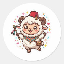 Cute Kawaii oveja marroquí de Eid al-Adha Sticker 