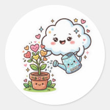 Cute Kawaii Plant Kindness Cute Cloud y FSticker