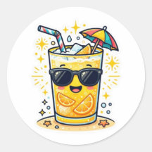Cute Kawaii Refrescante Bebida Tropical SungSticke