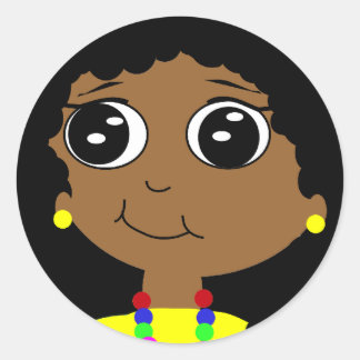 Pegatina Redonda Cute Kid