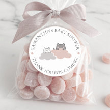 Cute Kitten Moderno Pattern Baby Shower