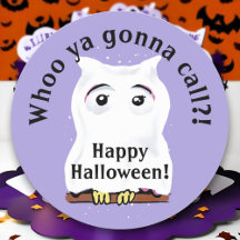 Cute Lechuza Fantasma Halloween Pun Whoo Ya Llamar