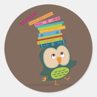 Cute little book owl