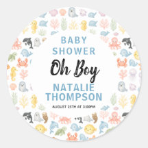 Cute Ocean Under the Sea Animal Baby Shower