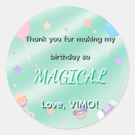 Pegatina Redonda Cute Pastel Aesthetic Stickers