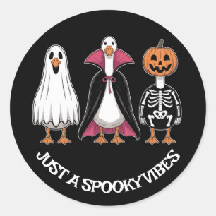 Pegatina Redonda Cute Pegajosas Halloween Sticker - Solo Espeluznan