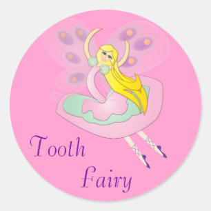 Pegatina Redonda Cute Personalizado Fairy
