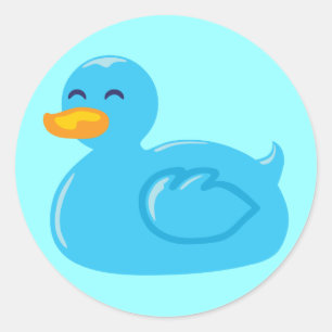 Pegatina Redonda Cute Rubberducky