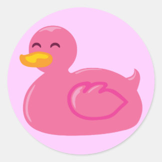 Pegatina Redonda Cute Rubberducky