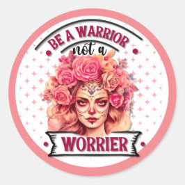 Pegatina Redonda Cute Sugar Skull