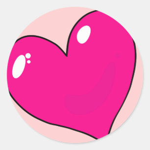 Pegatina Redonda Cute Valentines