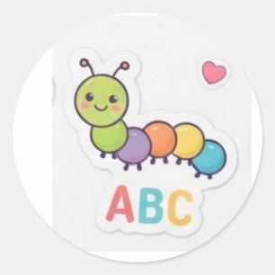 Pegatina Redonda Cute Vibe Señal de Mano Shaka Hoja de Stickers