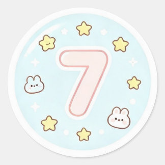Pegatina Redonda Cute Vibe Sticker Sheet signo de mano Shaka