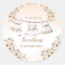 Cute Watercolor Boho Chica Baby Shower