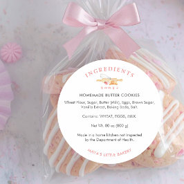 Pegatina Redonda Cute Watercolor Whisk Pin Ingredient Product