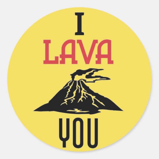 Pegatina Redonda Cute yo Lava Tu Sticker (Anverso)