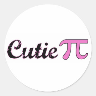 Pegatina Redonda Cutie Pi