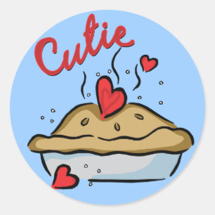 Pegatina Redonda Cutie Pie