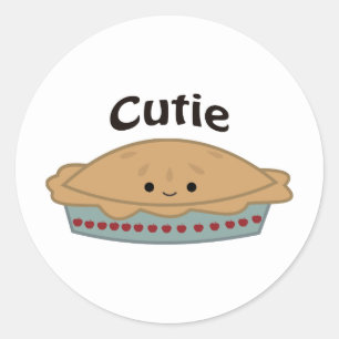 Pegatina Redonda Cutie Pie