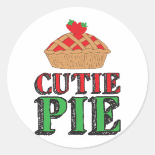 Pegatina Redonda Cutie Pie Sweet Stuts Strawberry Cutiepies