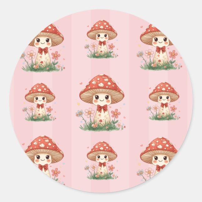 Pegatina Redonda Cutie Roomie Sticker (Anverso)