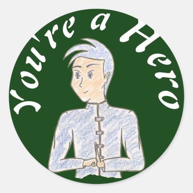 Pegatina Redonda Cyankazu (Anverso)