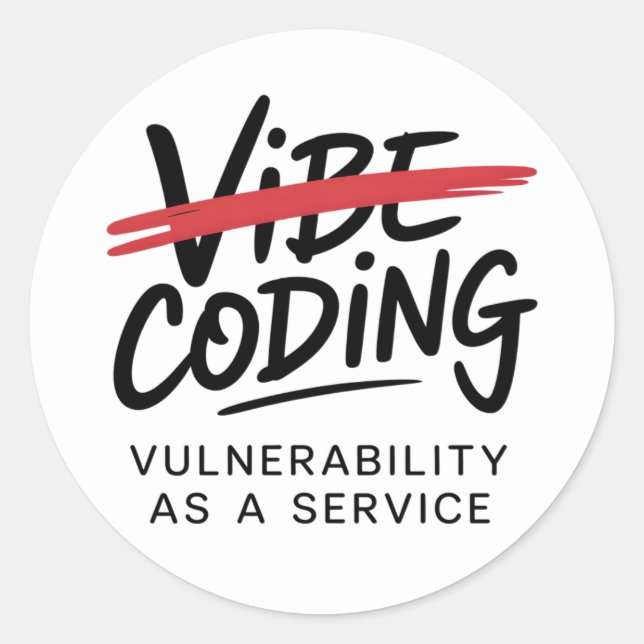 Pegatina Redonda Cybersecurity hacker network security (Anverso)