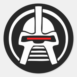 Pegatina Redonda Cyborg