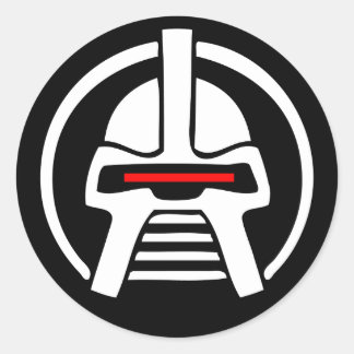 Pegatina Redonda Cyborg