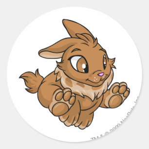 Pegatina Redonda Cybunny Brown