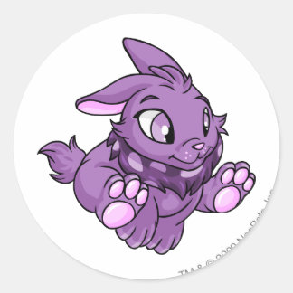Pegatina Redonda Cybunny Purple