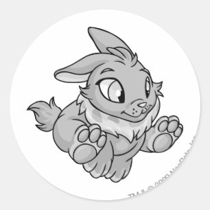 Pegatina Redonda Cybunny Silver